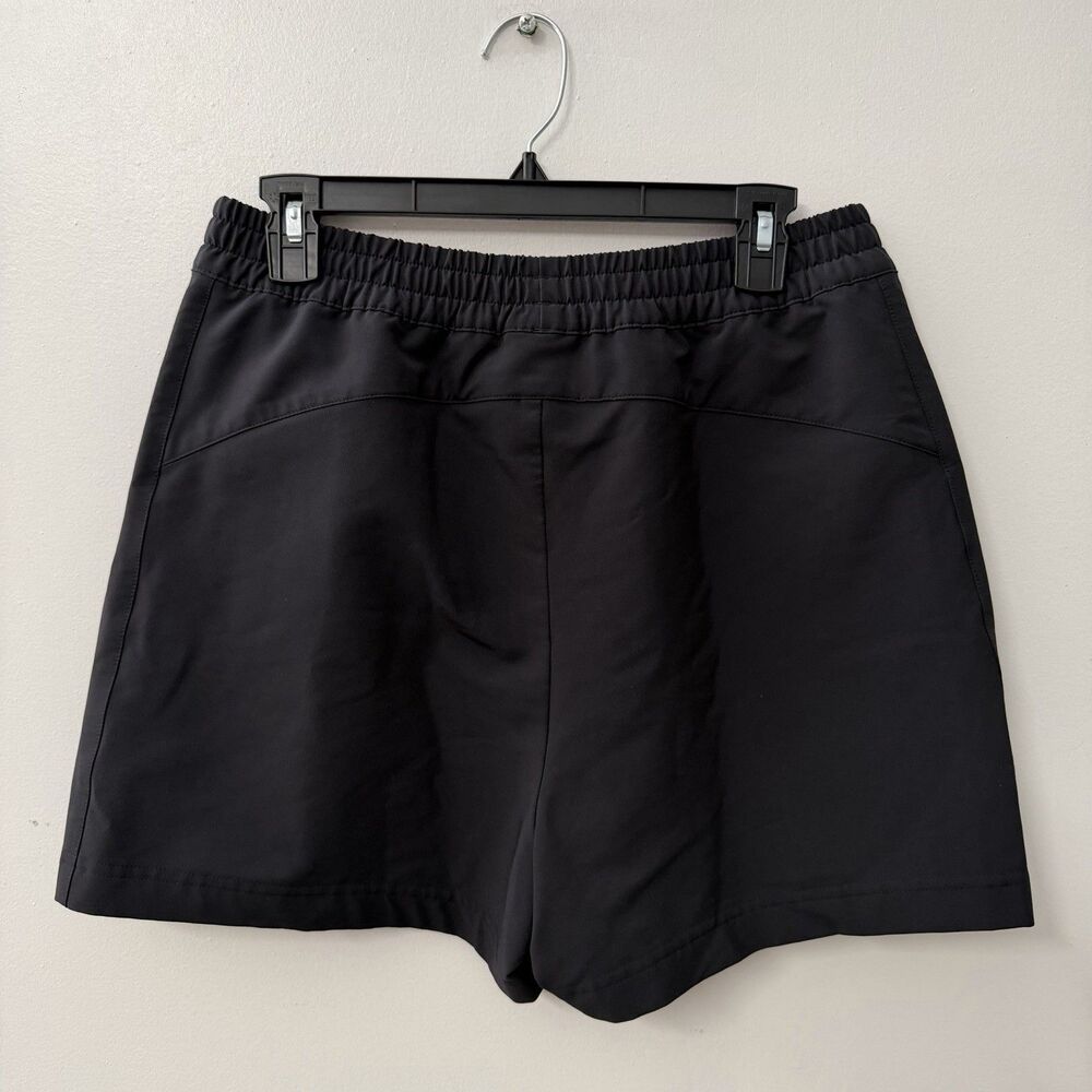 Sweaty Betty Black Athletic Shorts UK 14 US 10 Elastic Waist Zipper Pockets - Picture 5 of 9